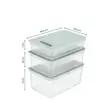 Sininen Keittiötarvikkeiden Säilytyslaatikko 3 kpl Setti - 100% Muovia, BPA-vapaa, Koot: 2500ml, 3800ml, 5000ml - Eväsrasiat ja ruoansäilytysastiat - 8684282978206 - 1