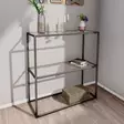 Sivupöytä Musta 100% Karkaistu Lasi 100% Metalli 80x85x30 cm Tyylikäs ja Kestävä Säilytysratkaisu Verkkokaupasta - Sivu- ja apupöydät - 8683742474876 - 4