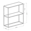 Sivupöytä Musta 100% Karkaistu Lasi 100% Metalli 80x85x30 cm Tyylikäs ja Kestävä Säilytysratkaisu Verkkokaupasta - Sivu- ja apupöydät - 8683742474876 - 9