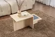 Sohvapöytä, travertiini, 80cm x 40cm x 40cm, kestävä, elegantti - Sohvapöydät - 8684283111886 - 2