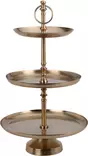 Tarjotin, 3 kerrosta, kulta - Tarjoiluastiat - 8721037121286 - 1