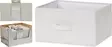 Tekstiilipintainen säilytyslaatikko kahvalla 32 × 25 × 18 cm vaalea - Muovilaatikot ja säilytyslaatikot - 8721037508216 - 1