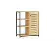 Teollinen Kirjahylly - 100% Melamiinipinnoitettu Lastulevy, Metallirunko, 72x83,7x34 cm, Safiiri Musta - Kirjahyllyt - 8683342739986 - 1
