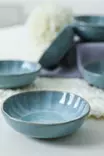 Turkoosi Appetizer-kulhosetti 6 kpl - 100% Keraaminen Kivitavara, Antibakteerinen, Mikroaaltouuni- ja Astianpesukoneenkestävä - Tarjoiluastiat - 8684283059416 - 3
