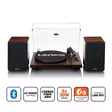 Turntable with built-in amplifier, Bluetooth® and 2x30W speakers Walnut - Levysoittimet ja neulat - 8711902087656 - 1