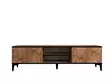 TV-taso Atlantic Pine Black, 100% melamiinipinnoitettu lastulevy, 180x49,6x40 cm, 18 mm, 15 cm muovijalat - TV-tasot - 8684282345626 - 5