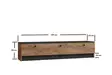 TV-taso, Musta Safiiritammi, 160x35x35 cm, 100% Melamiinipinnoitettu Lastulevy, Useita Hyllyjä, Lisäsäilytystilaa - TV-tasot - 8681875683356 - 7