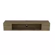 TV-taso, Pähkinä, 100% Melamiinipinnoitettu Lastulevy, 135x23x35,2 cm, Useita Hyllyjä, Kiinnitettävissä Seinäkiinnitys - TV-tasot - 8681875921656 - 3