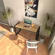 Työpöytä Musta Atlantin Mänty 152x77x55 cm - 100% Melamiinipinnoitettu Lastulevy, 100% Metallirunko ja Jalat - Työpöydät - 8684283742226 - 4