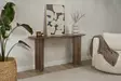Tyylikäs Pähkinänvärinen Sivupöytä - 100% Melamiinipinnoitettu Lastulevy, 150x75x35 cm, Kestävä ja Helppohoitoinen - Sivu- ja apupöydät - 8684283784486 - 5