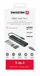 USB-C Hub 7-in-1 100W Swissten - USB-sovittimet ja telakointi - 8595217487376 - 5