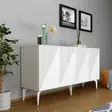 Valkoinen Konsoli - 100% Melamiinipinnoitettu Lastulevy, 150x79x40 cm, Ajaton Eleganssi ja Kestävyys, 2 Pakkausta - Lipastot ja senkit - 8683742689386 - 4