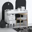 Valkoinen Opiskelupöytä - 100% Melamiinipinnoitettu Lastulevy, 18 mm Paksuus, 100x80x45 cm, 2 Pakettia - Työpöydät - 8683742502036 - 3
