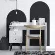 Valkoinen Opiskelupöytä - 100% Melamiinipinnoitettu Lastulevy, 18 mm Paksuus, 100x80x45 cm, 2 Pakettia - Työpöydät - 8683742502036 - 2