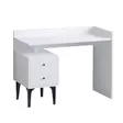 Valkoinen Opiskelupöytä - 100% Melamiinipinnoitettu Lastulevy, 18 mm Paksuus, 100x80x45 cm, 2 Pakettia - Työpöydät - 8683742502036 - 1