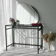 Valkoinen Peili 85x67 cm - Moderni MDF Peili Seinälle Kiinnitettävä, Assembloitu, Skandinaavinen Design - Peilit - 8682870558786 - 6
