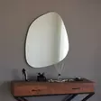 Valkoinen Peili 85x67 cm - Moderni MDF Peili Seinälle Kiinnitettävä, Assembloitu, Skandinaavinen Design - Peilit - 8682870558786 - 4