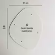 Valkoinen Peili 85x67 cm - Moderni MDF Peili Seinälle Kiinnitettävä, Assembloitu, Skandinaavinen Design - Peilit - 8682870558786 - 10