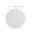 Valkoinen Pyöreä Peili 60 cm - Ekologinen Flotal-E Peili, 100% MDF, Helppo Asennus, Tyylikäs Sisustuselementti - Peilit - 8683743823086 - 5