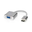 VGA-sovitin | HDMI liitin | VGA Naaras | Kullattu | Suora | Alumiini | Hopea | Laatikko kannella ja ikkunalla - Tietokone ja verkko - 5412810333356 - 1