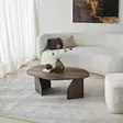 Walnut-sävyinen sohvapöytä - 100% melamiinipinnoitettu lastulevy, 100x60x35 cm, PVC-reunanauha, tyylikäs ja kestävä - Sohvapöydät - 8684283515226 - 2