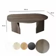 Walnut-sävyinen sohvapöytä - 100% melamiinipinnoitettu lastulevy, 100x60x35 cm, PVC-reunanauha, tyylikäs ja kestävä - Sohvapöydät - 8684283515226 - 11