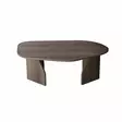 Walnut-sävyinen sohvapöytä - 100% melamiinipinnoitettu lastulevy, 100x60x35 cm, PVC-reunanauha, tyylikäs ja kestävä - Sohvapöydät - 8684283515226 - 1