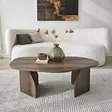 Walnut-sävyinen sohvapöytä - 100% melamiinipinnoitettu lastulevy, 100x60x35 cm, PVC-reunanauha, tyylikäs ja kestävä - Sohvapöydät - 8684283515226 - 3