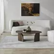 Walnut-sävyinen sohvapöytä - 100% melamiinipinnoitettu lastulevy, 100x60x35 cm, PVC-reunanauha, tyylikäs ja kestävä - Sohvapöydät - 8684283515226 - 4