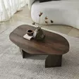 Walnut-sävyinen sohvapöytä - 100% melamiinipinnoitettu lastulevy, 100x60x35 cm, PVC-reunanauha, tyylikäs ja kestävä - Sohvapöydät - 8684283515226 - 7