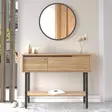 Walnut-senkki: Tyylikäs ja kestävä 100% melamiinipinnoitettu, 18mm paksu, 100x76x29,5cm, peili 60x60x1,8cm, metallijalat - Lipastot ja senkit - 8684282369516 - 4