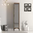 Walnut-vaatekaappi - 100% melamiinipinnoitettu, 18mm paksuus, 40x47,5x201,4cm, 2 pakettia, helppo koota ja ylläpitää - Vaatekaapit - 8684282088806 - 3