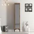 Walnut-vaatekaappi - 100% melamiinipinnoitettu, 18mm paksuus, 40x47,5x201,4cm, 2 pakettia, helppo koota ja ylläpitää - Vaatekaapit - 8684282088806 - 2