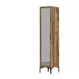 Walnut-vaatekaappi - 100% melamiinipinnoitettu, 18mm paksuus, 40x47,5x201,4cm, 2 pakettia, helppo koota ja ylläpitää - Vaatekaapit - 8684282088806 - 1