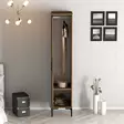 Walnut-vaatekaappi - 100% melamiinipinnoitettu, 18mm paksuus, 40x47,5x201,4cm, 2 pakettia, helppo koota ja ylläpitää - Vaatekaapit - 8684282088806 - 5
