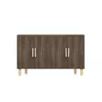 Walnut-värinen Konsoli - 100% Melamiinipinnoitettu Lastulevy, 18 mm Paksuus, 120x73,6x29,6 cm, Yksi Paketti - Lipastot ja senkit - 8684283501946 - 1