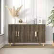 Walnut-värinen Konsoli - 100% Melamiinipinnoitettu Lastulevy, 18 mm Paksuus, 120x73,6x29,6 cm, Yksi Paketti - Lipastot ja senkit - 8684283501946 - 2