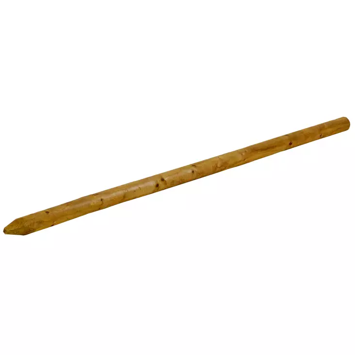 Aitatolppa 180 cm 60 mm ruskea pyöreä - Aitatolpat - 6438168108636 - 1