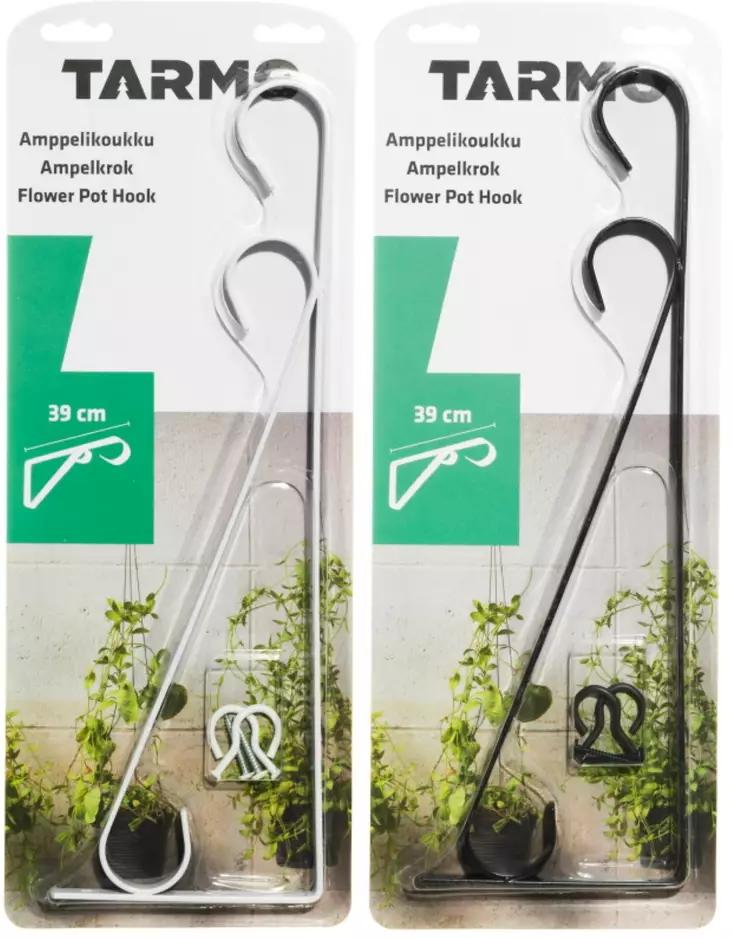Amppeli- ja lyhtykoukku Firenze 39cm - Kukka-amppelit ja maljakot - 6410411930836 - 1