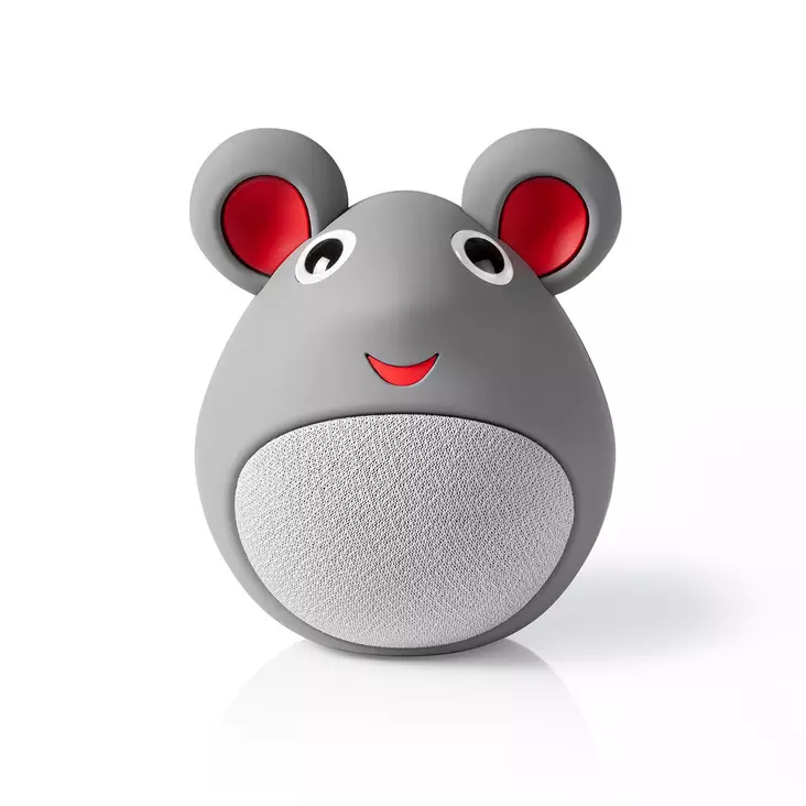 Bluetooth® Kaiutin | Suurin akun toistoaika: 3 hrs | Kannettava muotoilu | 9 W | Mono | Sisäänrakennettu mikrofoni | Linkitettävä | Animaticks Melody Mouse | Harmaa - Bluetooth kaiuttimet - 5412810328536 - 1