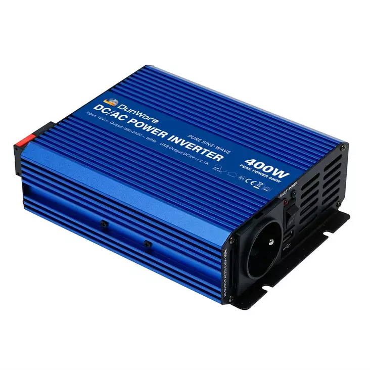 DunWore PS 12 V 400 W siniaaltoinvertteri - Invertterit ja laturit - 6438014353876 - 1