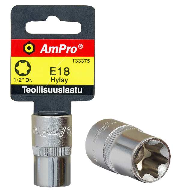 E-torx-hylsy 1/2" e12 - Hylsyt ja adapterit - 795609333726 - 1