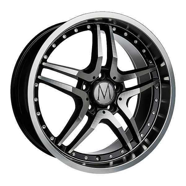 GT Black Polished Chrome Rivets 8x18 - 18-tuumaiset - 6438431012066 - 1