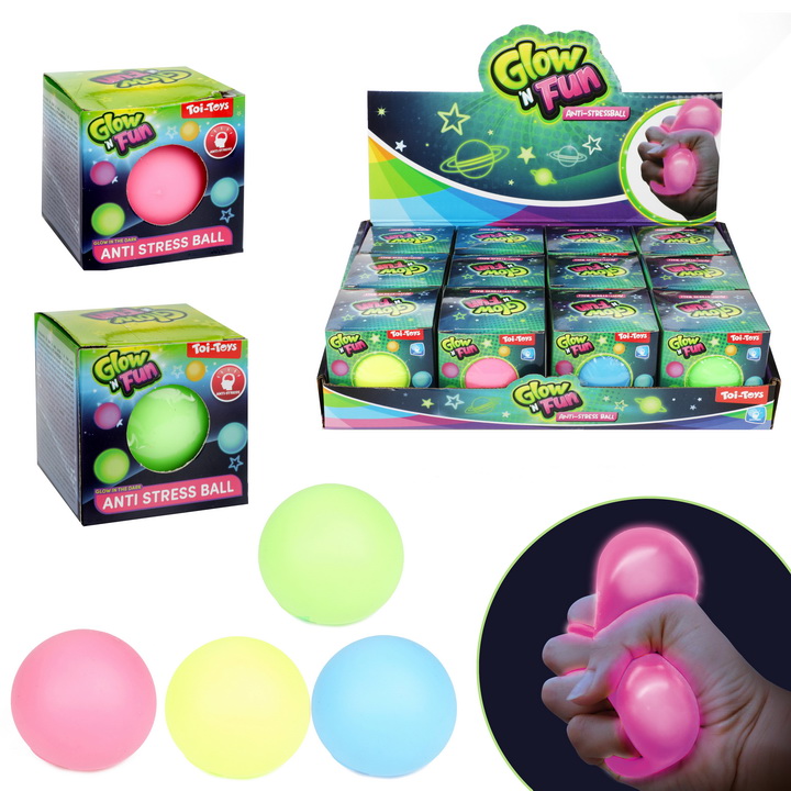 Glow fun puristeltava pallo - Lasten pallot - 8714627010176 - 1