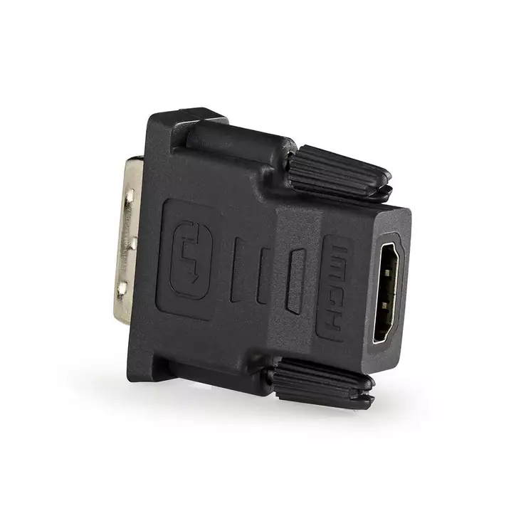 HDMI -sovitin | HDMI Ulostulo | DVI-D 24+1-Pin Uros | Kullattu | Suora | PVC | Antrasiitti | 1 kpl | Ikkunallinen laatikko - Videoliittimet ja plugit - 5412810265466 - 1