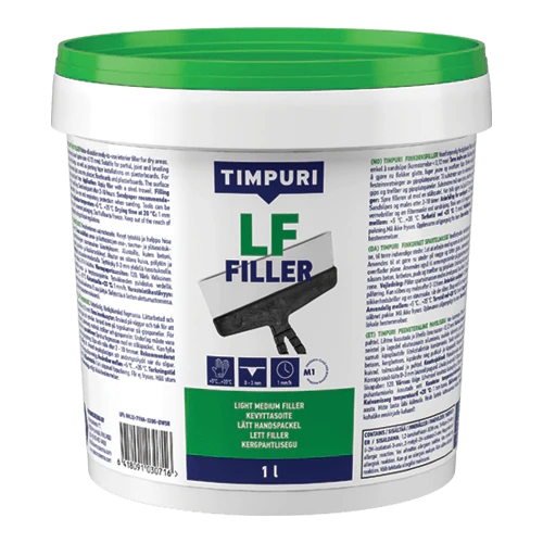 Hienotasoite Timpuri Filler LF 1L - Tasoitteet ja täyteaineet - 6418091030716 - 1