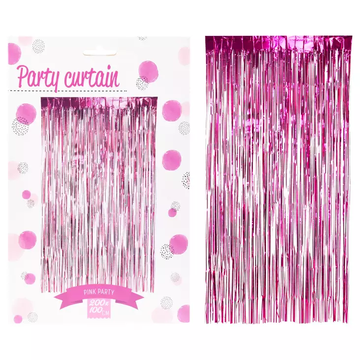Juhlaverho pinkki 100x250cm -  - 19-19-8720573570626 - 1