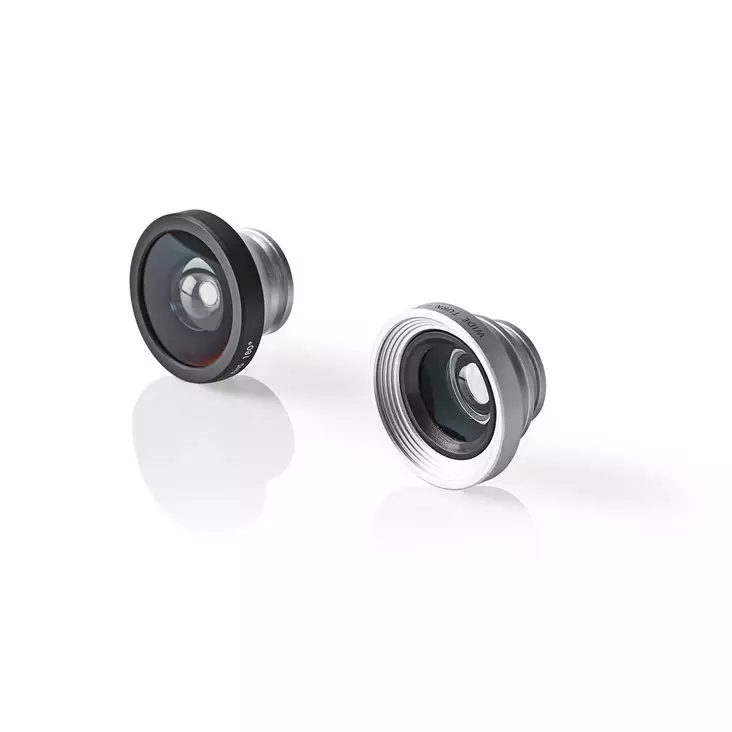Kameran Linssisarja | Kodinkone: Smartphone / Tablet | 3-in-1 | Linssin tyyppi: Kalansilmä / Laajakulma / Makro | Kiinnitettävä - Nedis tuotteet - 5412810268726 - 1