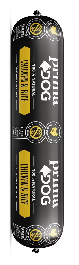 Koiranmakkara Prima Dog kana-riisi 800 g - Koiran ruoat ja ateriat - 6430062460896 - 1