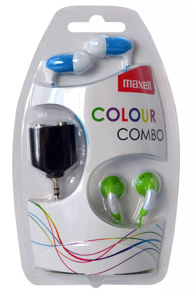 Kuuloke Maxell Colour Combo - Nappikuulokkeet - 4902580763336 - 1